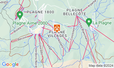 Map La Plagne Studio 81105