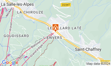 Map Serre Chevalier Apartment 117911