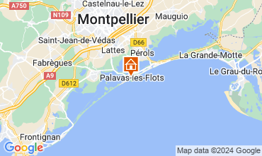 Map Palavas-les-Flots Apartment 104876