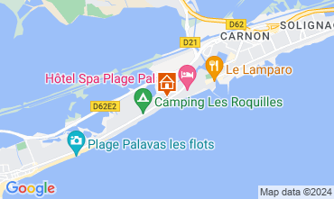 Map Palavas-les-Flots Apartment 67534