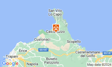 Map San Vito lo Capo Apartment 120295