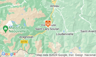 Map Saint Lary Soulan Apartment 4489