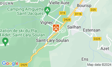 Map Saint Lary Soulan Apartment 4489