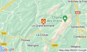 Map Le Grand Bornand Apartment 1364