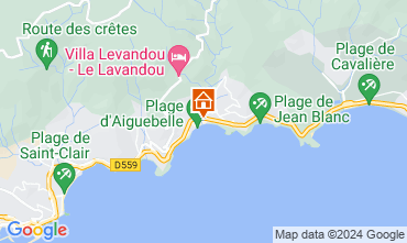 Map Le Lavandou Apartment 117249