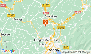 Map Annecy Self-catering property 58013