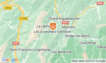 Map Valmorel Apartment 76578