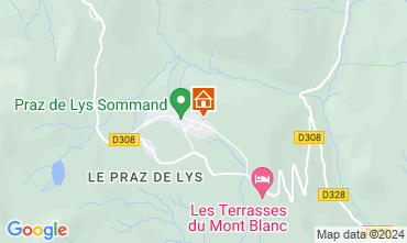 Map Praz de Lys Sommand Apartment 81877