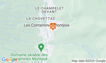 Map Les Contamines Montjoie Apartment 74055