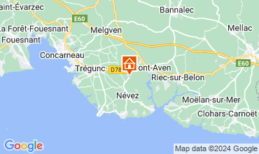 Map Pont Aven Mobile home 124428