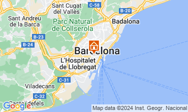 Map Barcelona Apartment 124450