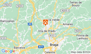 Map Braga B&B 128499