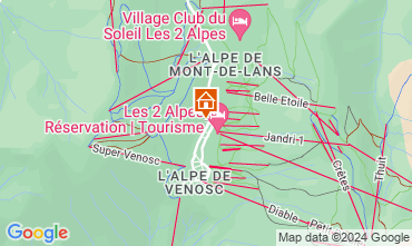 Map Les 2 Alpes Apartment 58575