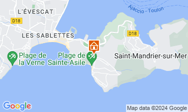 Map Saint Mandrier sur Mer Studio 84869