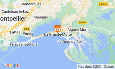 Map La Grande Motte Apartment 127960