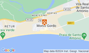 Map Monte Gordo Apartment 94342