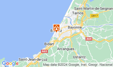 Map Biarritz Apartment 125991