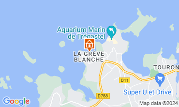 Map Perros-Guirec Apartment 39001