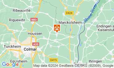 Map Colmar Self-catering property 113975