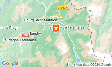 Map Les Arcs Apartment 173