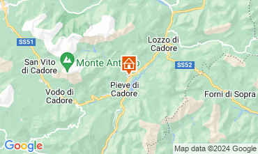 Map Cortina d'Ampezzo Apartment 26458