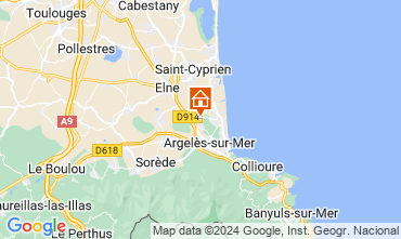 Map Argeles sur Mer Mobile home 51098
