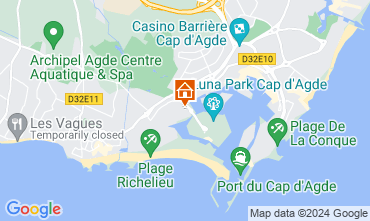 Map Cap d'Agde Apartment 6186