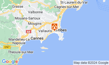 Map Juan les Pins Apartment 82884