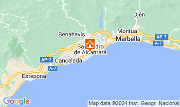 Map Marbella Villa 127198