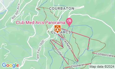 Map Les Arcs Chalet 89274