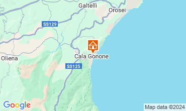 Map Cala Gonone Apartment 129186