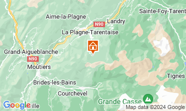 Map La Plagne Studio 2134