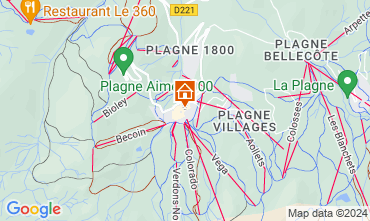 Map La Plagne Studio 2134