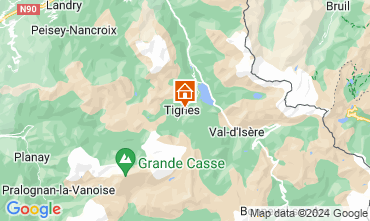 Map Tignes Apartment 68749