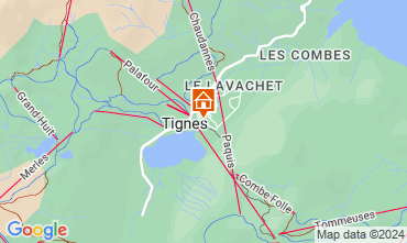 Map Tignes Apartment 68749