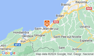 Map Saint Jean de Luz Apartment 89774
