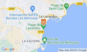 Map Le Lavandou Apartment 86346