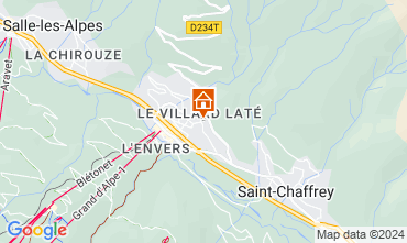 Map Serre Chevalier Apartment 127666