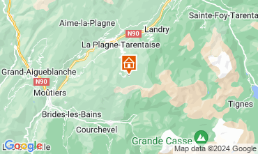 Map La Plagne Studio 65473