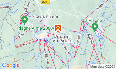 Map La Plagne Studio 65473