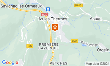 Map Ax Les Thermes Apartment 80178