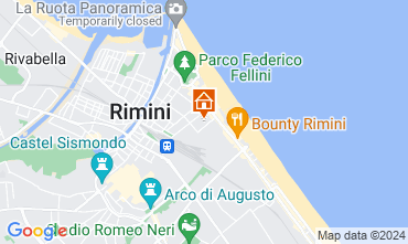 Map Rimini Apartment 32172