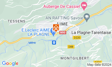 Map La Plagne Studio 27285